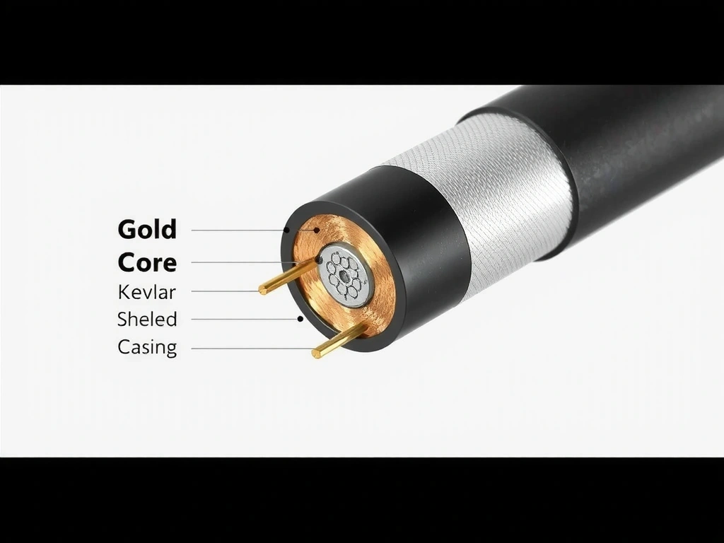 Sezione trasversale cavo fibra ottica